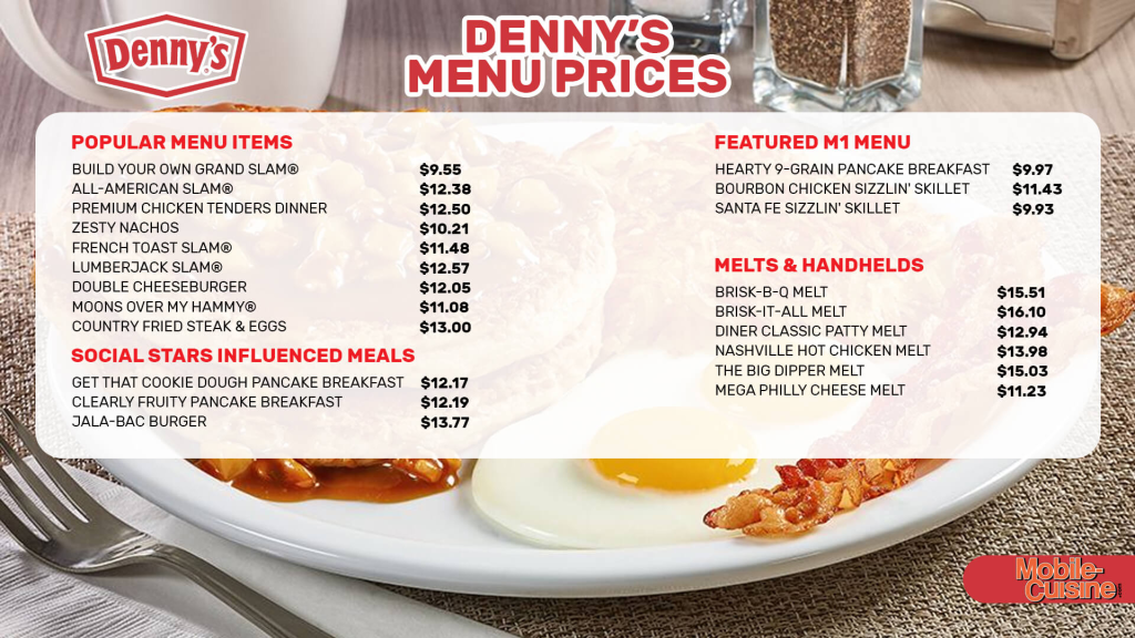 Dennys Value Menu 2025 - Nour Noor